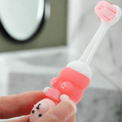 Brosse à Dents - CuteBabyToothbrush™ - Rose - Bebe Spa