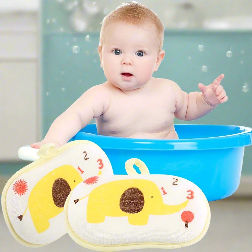 Eponge de Bain - BabyBathSponge™ - Jaune - Bebe Spa