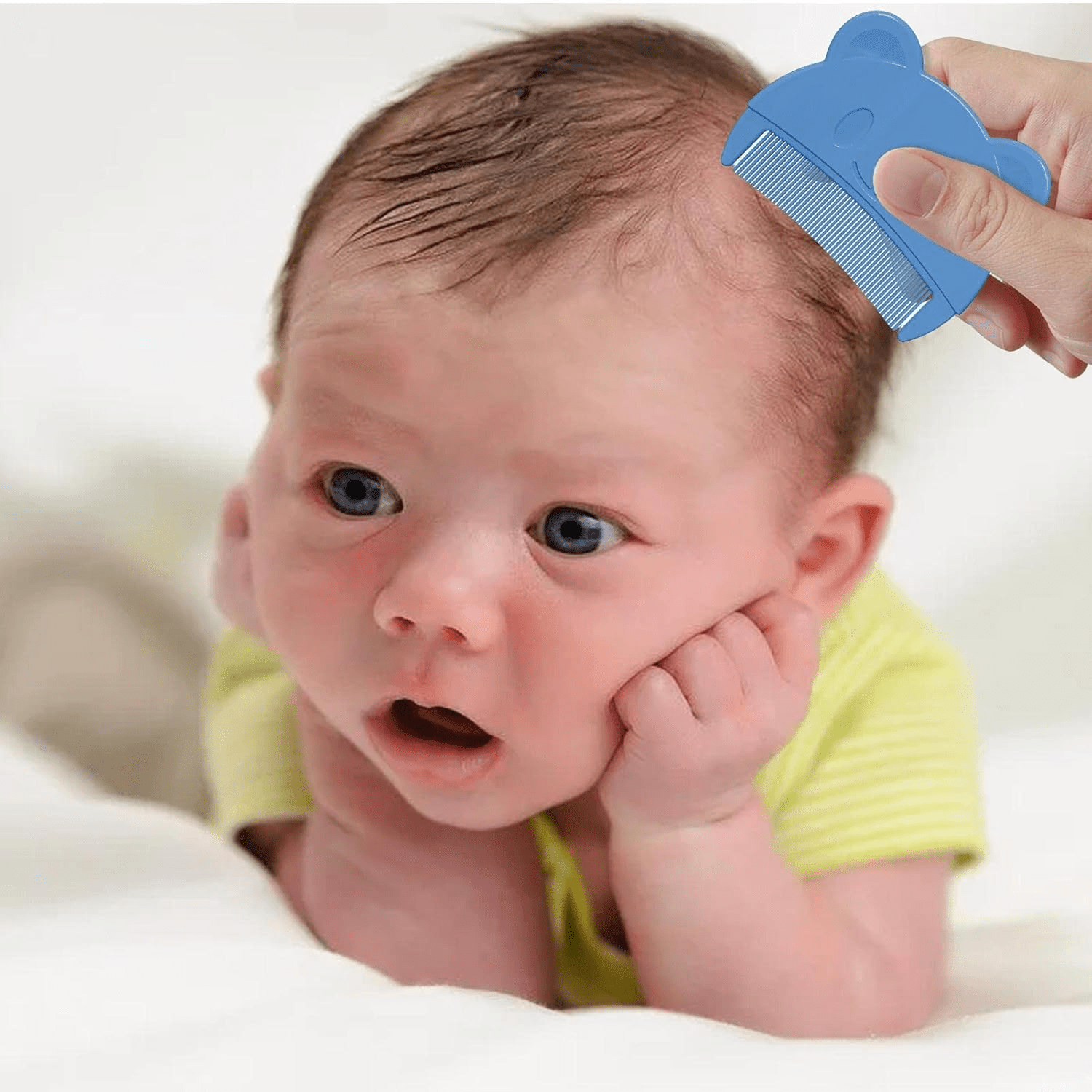 Peigne à cheveux - BabySoftComb™ - Bleu - Bebe Spa