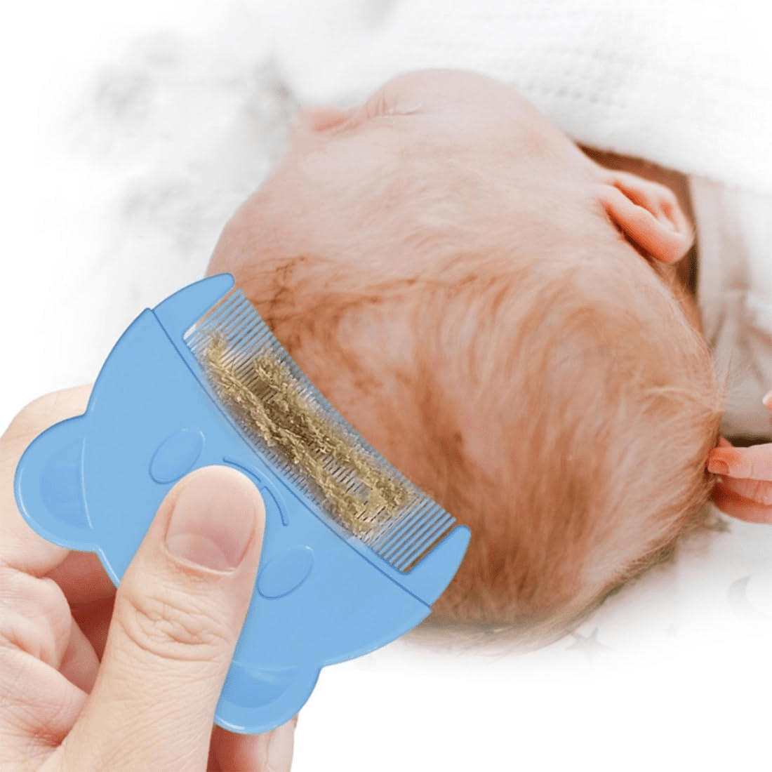 Peigne à cheveux - BabySoftComb™ - Bleu - Bebe Spa