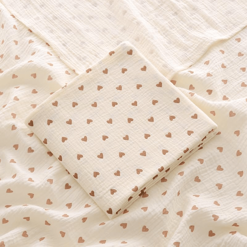 Serviette pour bebe - CottonBabyTowel™ - Coeur - Bebe Spa