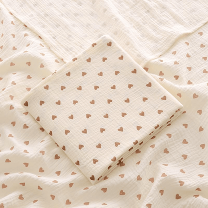 Serviette pour bebe - CottonBabyTowel™ - Coeur - Bebe Spa