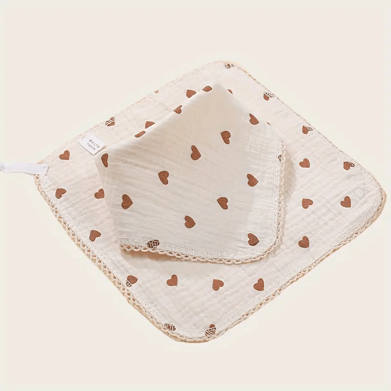 Serviette pour bebe - CottonBabyTowel™ - Coeur - Bebe Spa
