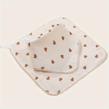 Serviette pour bebe - CottonBabyTowel™ - Coeur - Bebe Spa